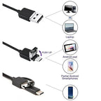 3 In 1 Endoscope Camera (3.5 Metre)Type-C With 6 LEDs, HD Mini Inspection Tool