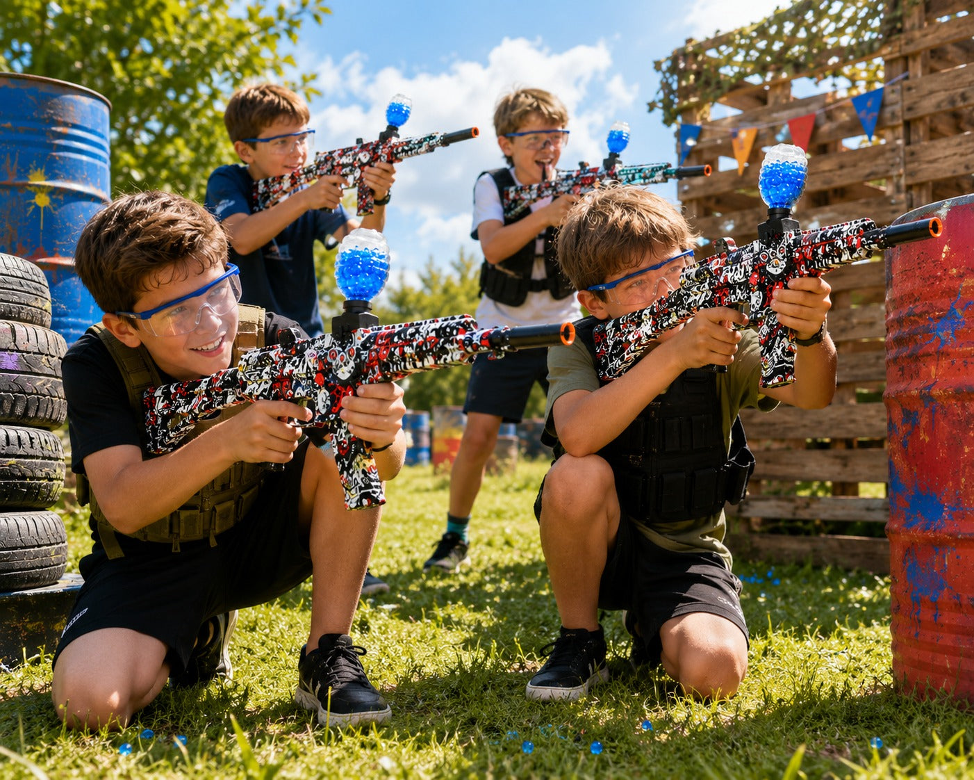 AK47 Style Gel Blaster Toy Gun – High-Speed Gel Ball Shooter for Outdoor Games & Target Practice