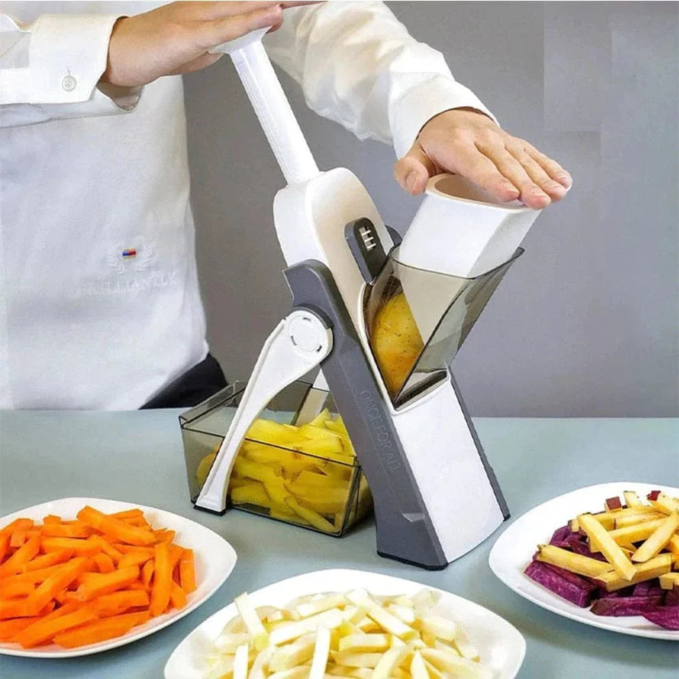 5 in-1 Multifunctional Manual Mandolin Vegetable Slicer Cutter Food & Chopper