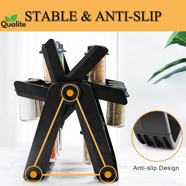 18 pcs 360° Rotating Spice Rack
