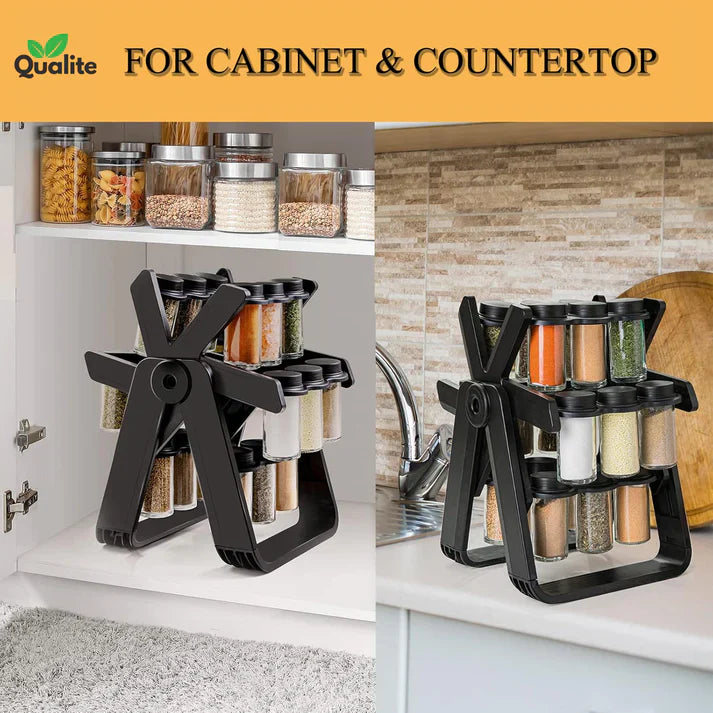 18 pcs 360° Rotating Spice Rack