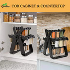 18 pcs 360° Rotating Spice Rack