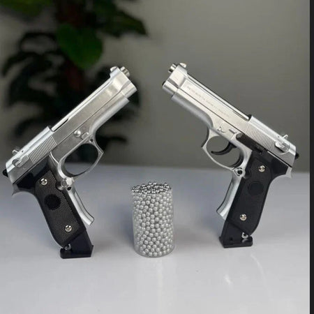 Silver M92 Beretta Airsoft Toy Gun – Realistic, Durable & Fun for Airsoft Enthusiasts