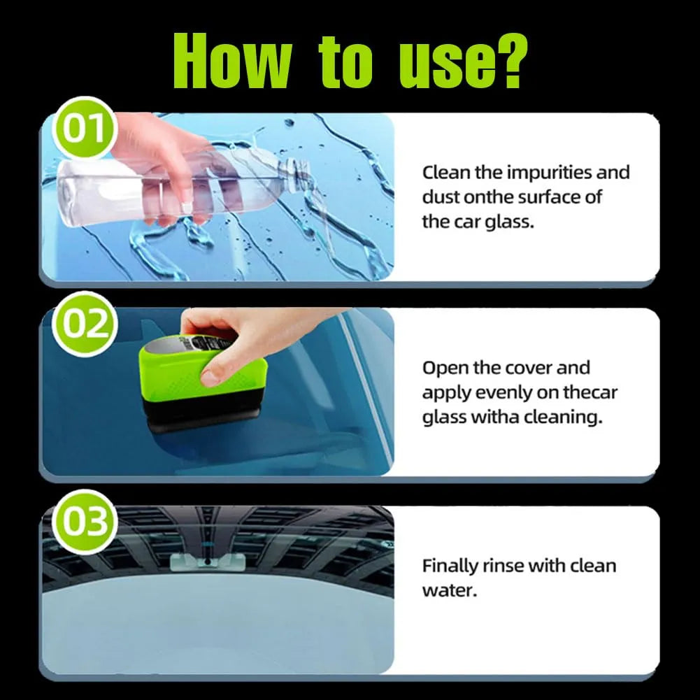 Car oil film cleaner brush | Clear vision glass cleaner