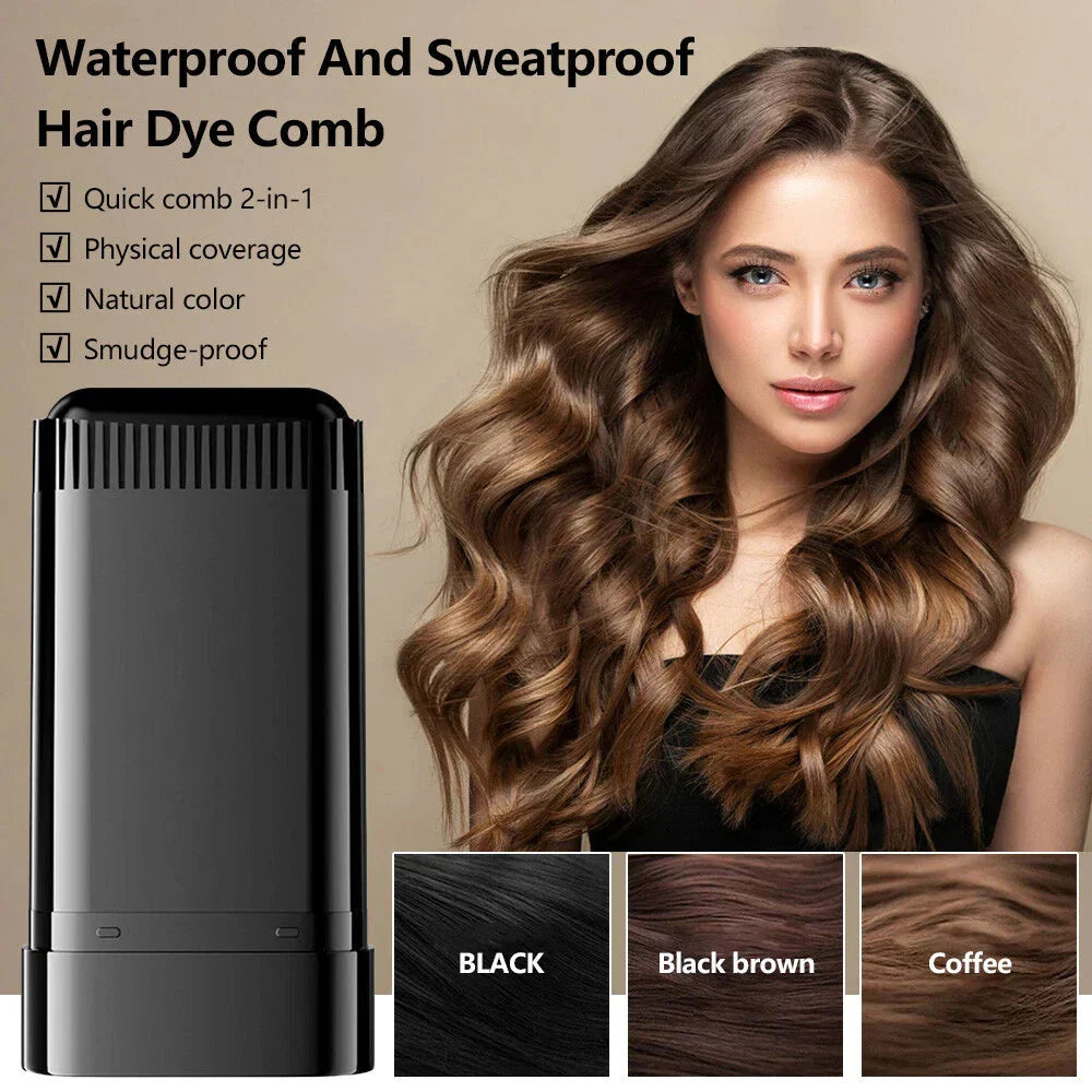 Comb Hair Dye 2-in-1 Instant | Water Proof & Sweat Proof
